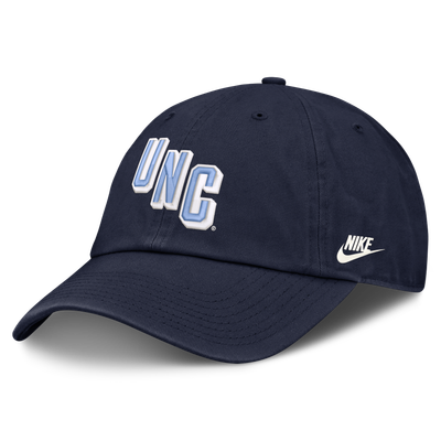  North Carolina Tar Heels Nike Legacy Letter & Mascot Club Adjustable Hat - Navy