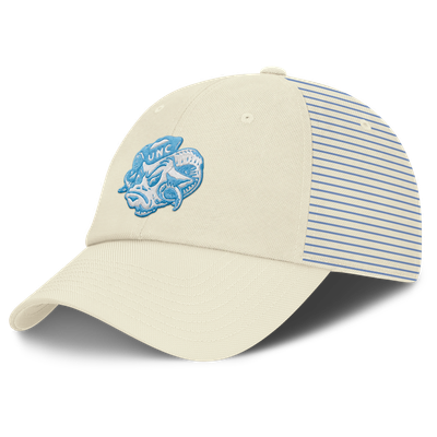 North Carolina Tar Heels Nike Vault Logo Striped Club Adjustable Hat - White