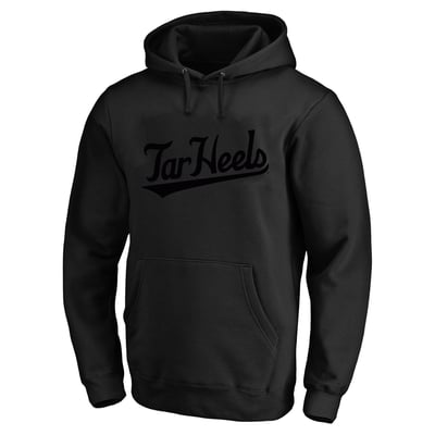  North Carolina Tar Heels Profile Big & Tall Tonal Hoodie - Black