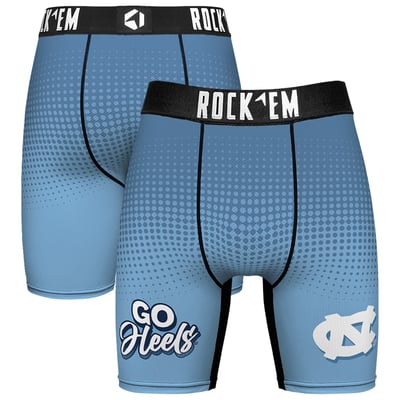  North Carolina Tar Heels Rock Em Slogan Boxer Briefs - Carolina Blue