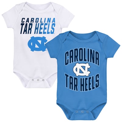  North Carolina Tar Heels Outerstuff Newborn Snuggle Blitz Two-Piece Bodysuit Set - Carolina Blue
