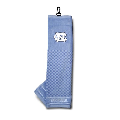 North Carolina Tar Heels 16" X 22" Tri-Fold Embroidered Scrubber Golf Towel