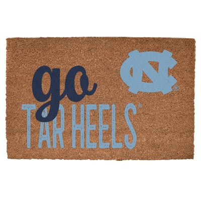 North Carolina Tar Heels 20" x 30" Go Team Coir Door Mat
