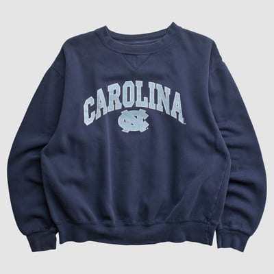 North Carolina Tar Heels 2000s Pullover Sweatshirt - Navy - S by Fanatics Real Vintage