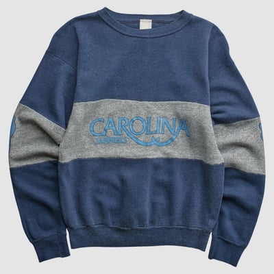 North Carolina Tar Heels 80s Pullover Sweatshirt - Navy - XXS by Fanatics Real Vintage