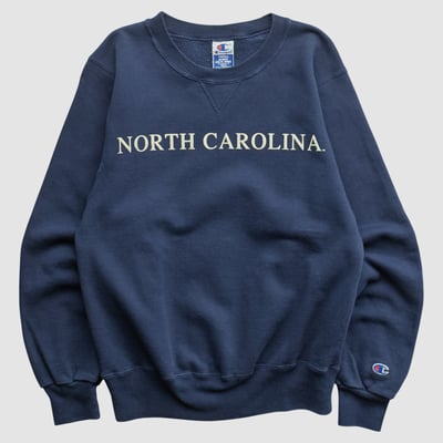 North Carolina Tar Heels Champion 2000s Pullover Sweatshirt - Navy - XS by Fanatics Real Vintage