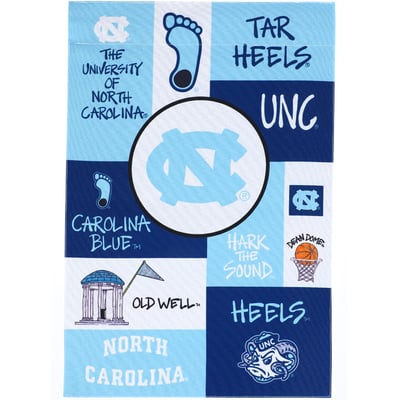 North Carolina Tar Heels Collage Garden Flag