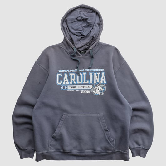 North Carolina Tar Heels Gear For Sports 2009 Hooded Pullover Sweatshirt - Charcoal - L by Fanatics Real Vintage