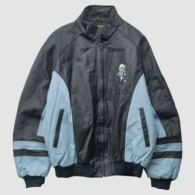 North Carolina Tar Heels Jump 90s Full Zip Jacket - Black - S by Fanatics Real Vintage