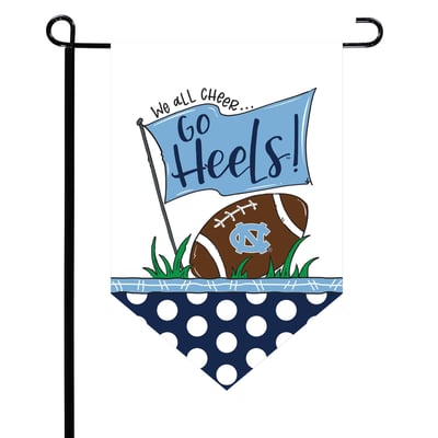 North Carolina Tar Heels Pointed Garden Flag