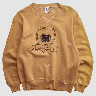 North Carolina Tar Heels Russell 90s Sweatshirt - Clay - XXS by Fanatics Real Vintage