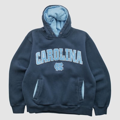 North Carolina Tar Heels Team Edition Apparel 2000s Hooded Pullover Sweatshirt - Navy - S by Fanatics Real Vintage