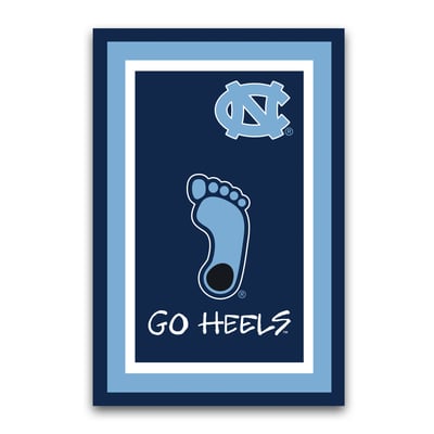 North Carolina Tar Heels Team Logo Garden Flag
