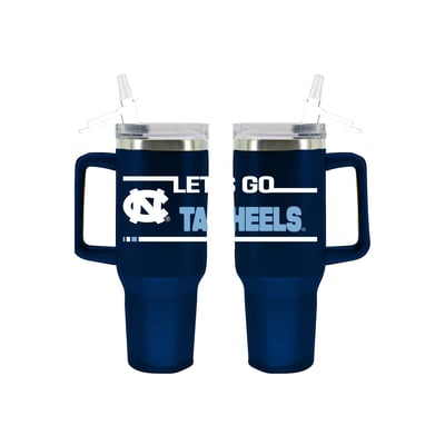 North Carolina Tar Heels The Memory Company 40oz. Stainless Steel Team Color Tumbler with Flip Straw