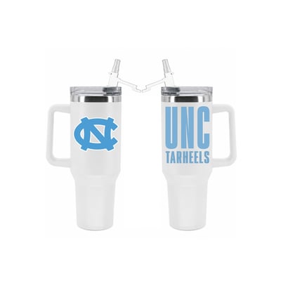 North Carolina Tar Heels The Memory Company 40oz. Stainless Steel Tumbler with Flip Straw