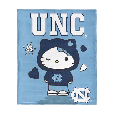 North Carolina Tar Heels The Northwest Group Hello Kitty 46" x 60" Silk Touch Throw Blanket