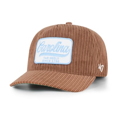 North Carolina Tar Heels '47 Unisex Corduroy Patch Hitch Adjustable Hat - Brown