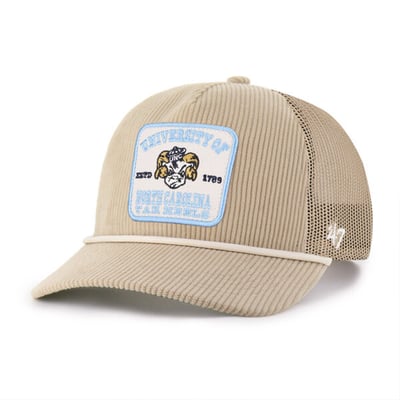 North Carolina Tar Heels '47 Unisex Cordlandia Hitch Adjustable Hat - Khaki