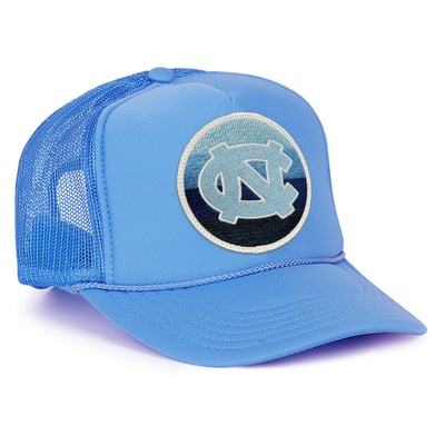 North Carolina Tar Heels Aviator Nation Unisex Vintage Low Rise Adjustable Trucker Hat - Carolina Blue