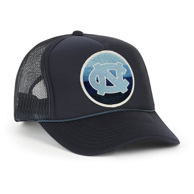 North Carolina Tar Heels Aviator Nation Unisex Vintage Low Rise Adjustable Trucker Hat - Navy
