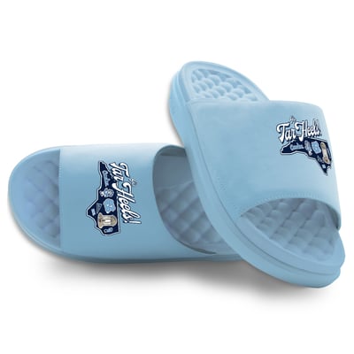 North Carolina Tar Heels ISlide Unisex Landmark Slide Sandals - Carolina Blue