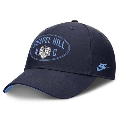  North Carolina Tar Heels Nike Unisex Legacy Letter & Location Rise Adjustable Hat - Navy