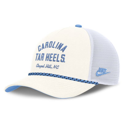 North Carolina Tar Heels Nike Unisex Mascot Rope Trucker Adjustable Hat - White