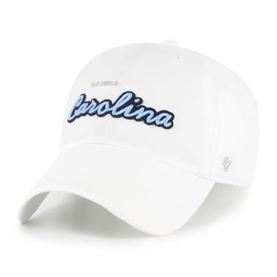 North Carolina Tar Heels '47 Women's Trendy Script Clean Up Adjustable Hat - White
