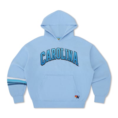 North Carolina Tar Heels Aviator Nation Women's Relaxed Tri-Blend Hoodie - Carolina Blue