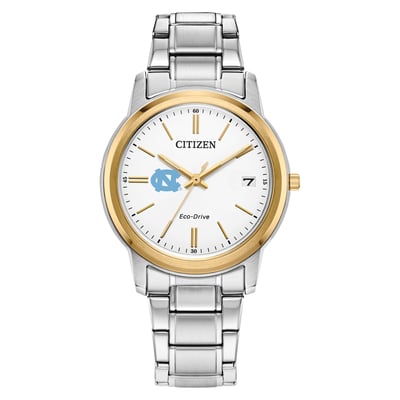 North Carolina Tar Heels Citizen Watch Women's Eco-Drive Two-Tone Steel Watch