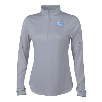 North Carolina Tar Heels Columbia Women's Fairway Breeze Quarter-Zip Pullover - Gray