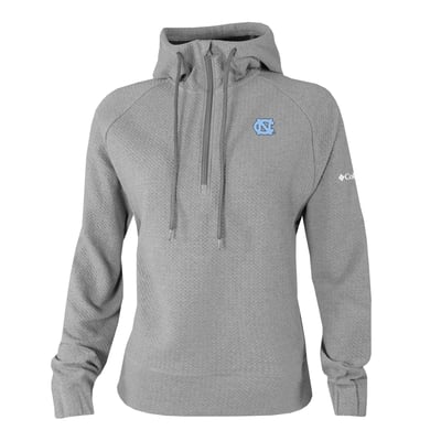  North Carolina Tar Heels Columbia Women's Swingcraft Fleece Hoodie - Gray