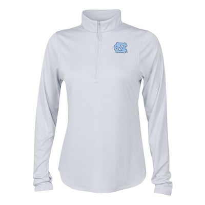  North Carolina Tar Heels Columbia Women's Fairway Breeze Quarter-Zip Pullover - White