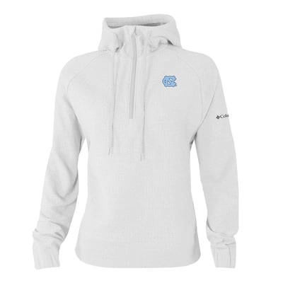  North Carolina Tar Heels Columbia Women's Swingcraft Fleece Hoodie - White