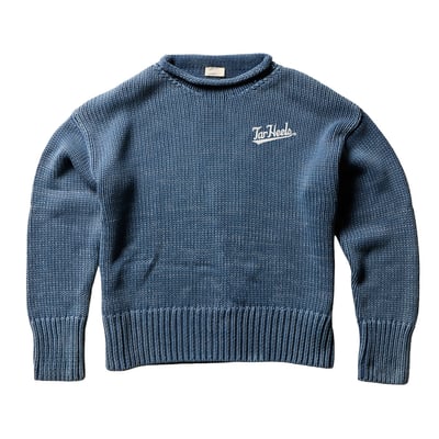 North Carolina Tar Heels FAHERTY Women's Sunwashed Roll Neck Sweater - Blue