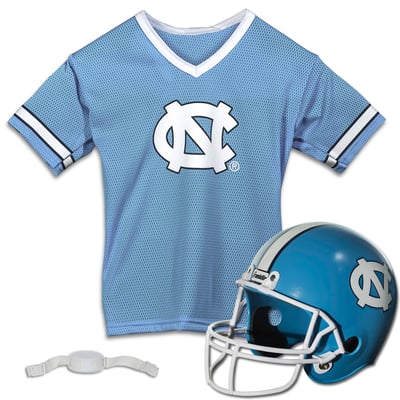 North Carolina Tar Heels Franklin Sports Youth NCAA Deluxe Helmet & Jersey Set