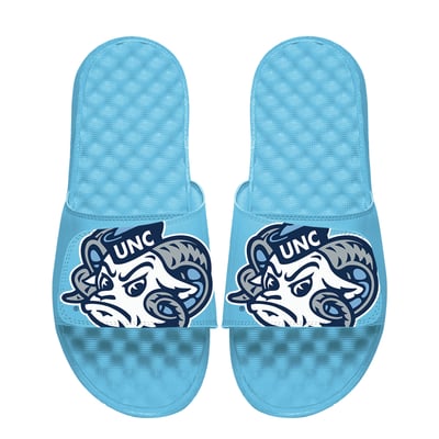 North Carolina Tar Heels ISlide Youth Mascot Slide Sandals - Carolina Blue