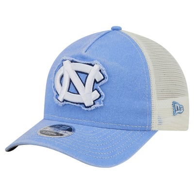 North Carolina Tar Heels New Era Youth 9FORTY A-Frame M-Crown Retro Adjustable Trucker Hat - Carolina Blue