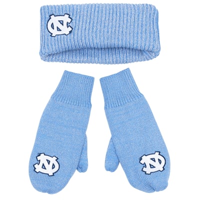 North Carolina Tar Heels ZooZatz Lurex Headband & Mittens Bundle