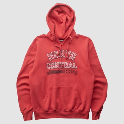 North Central Cardinals Champion 2000s Hooded Pullover Sweatshirt - Red - XS by Fanatics Real Vintage