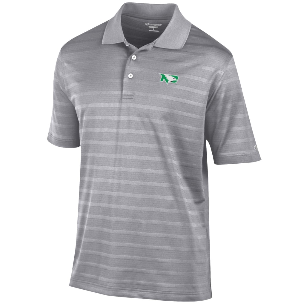 North Dakota Champion Textured Solid Polo - Gray