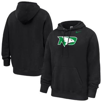 North Dakota Nike Club Fleece Hoodie - Black