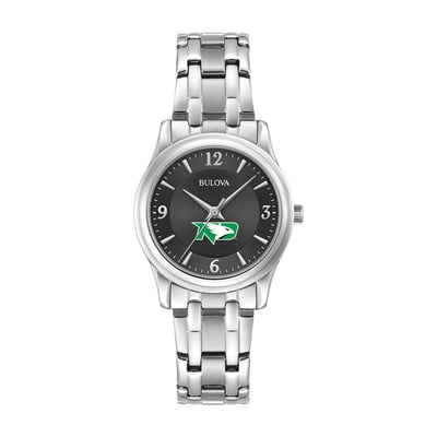 North Dakota Bulova Women's Stainless Steel Corporate Collection Watch - Black