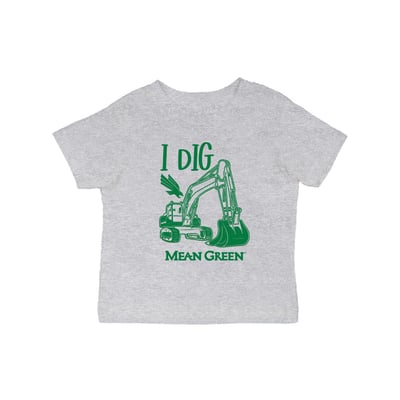North Texas Mean Green Vive La Fete Infant Excavator T-Shirt - Gray