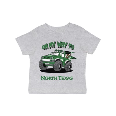 North Texas Mean Green Vive La Fete Infant On My Way T-Shirt - Gray