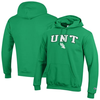 North Texas Mean Green Champion Powerblend Hoodie - Kelly Green