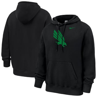 North Texas Mean Green Nike Club Fleece Hoodie - Black