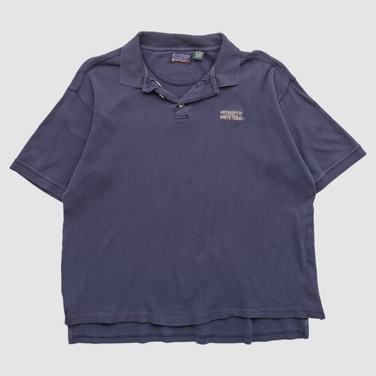 North Texas Mean Green MV Sport 90s Polo - Navy - XL by Fanatics Real Vintage