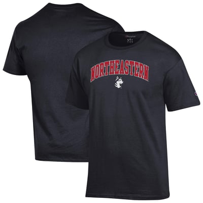 Northeastern Huskies Champion Arch Logo T-Shirt - Black