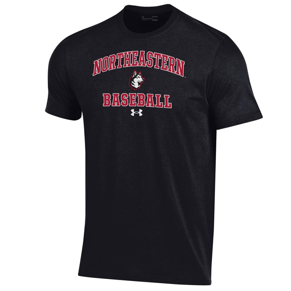  Northeastern Huskies Under Armour Baseball Performance T-Shirt - Black